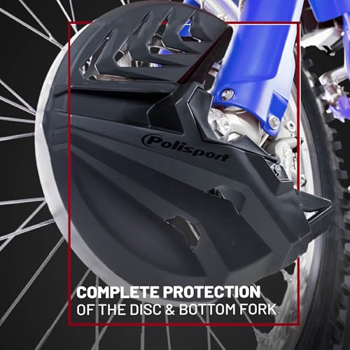 Polisport 8155600001 - Protezione Disco E Forcella Inferiore In Polipropilene Resistente Agli Urti E All'abrasione Compatibile Con Le Moto Gas Gas A Colori Nero - 5