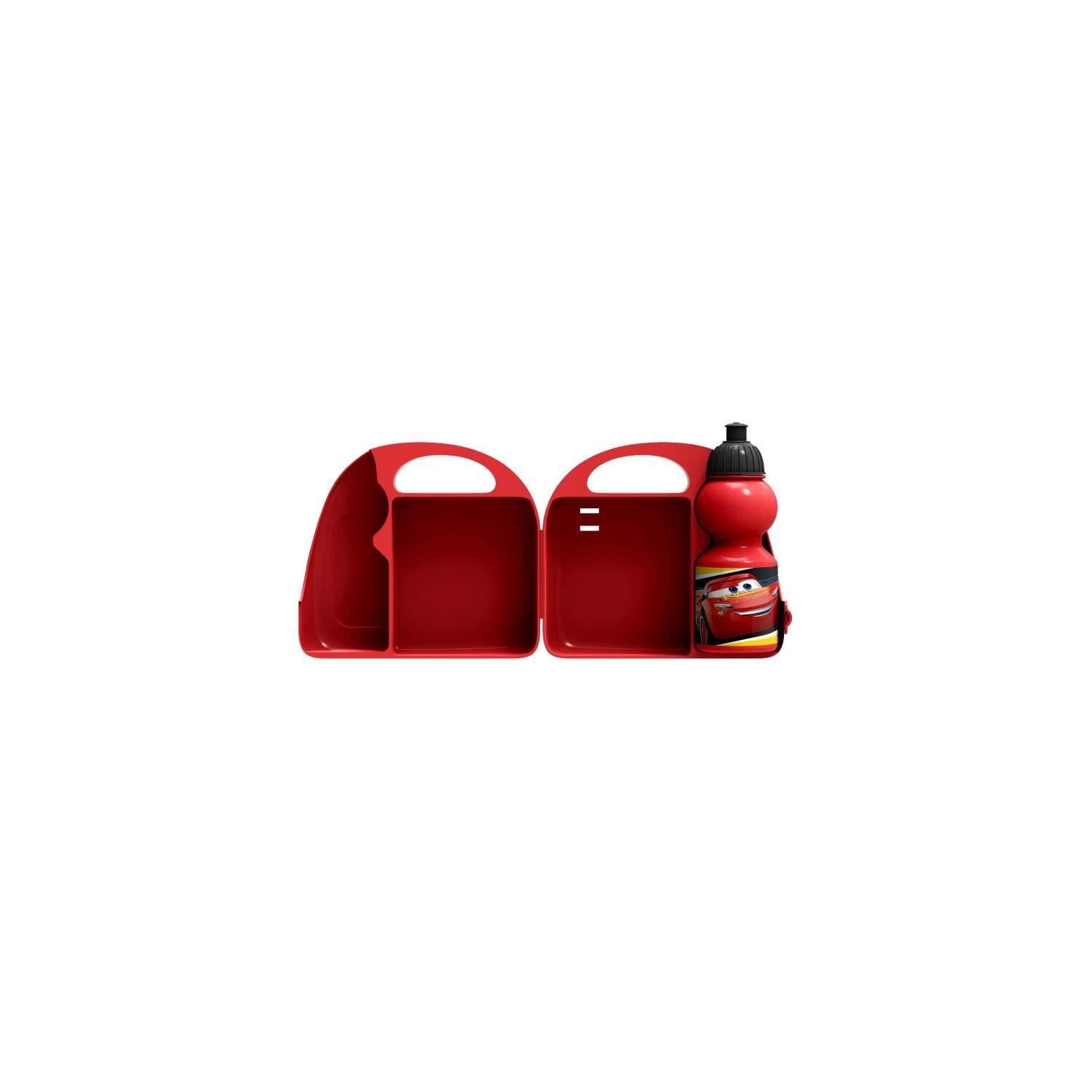 Stamp - Combo Boite A Gouter + Gourde + Klaxon - Cars 3