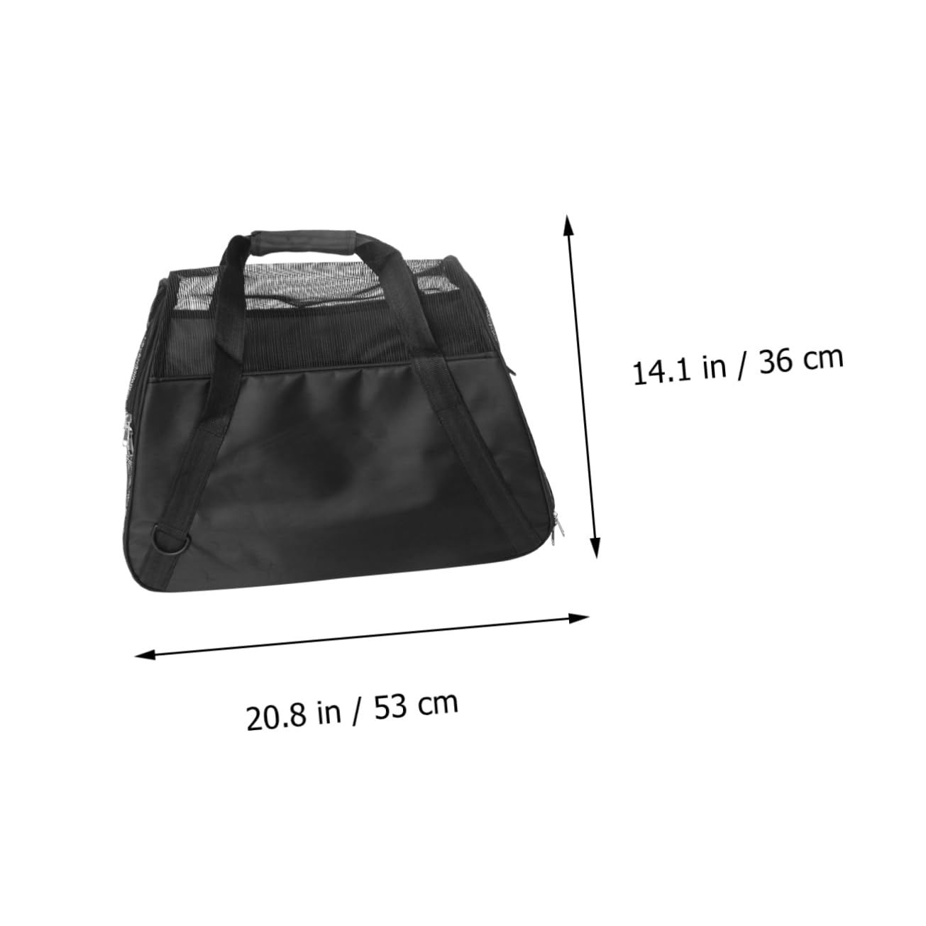 HOLIDYOYO 1pc Portable Breathable Mesh Pet Carrier Bag for Dogs Cats for Travel Outdoor Activities Durable Comfortable Design for Sightseeing and Camping