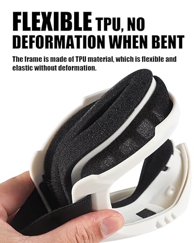Image of Dirt Bike Goggles with Balaclava Motorcycle ATV Riding Ski Motocross Windproof Dustproof Racing Glasses for Women Men