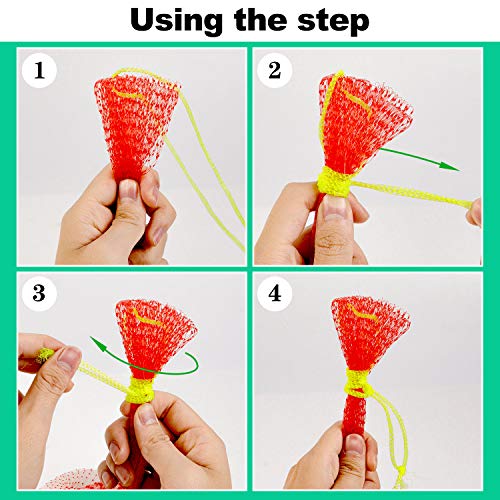 zaugontw resuable nylon mesh bags hanging watermelon nets bags thicker reusable fruit net bag for hanging watermelon honeydew melon vegetables 12pcs