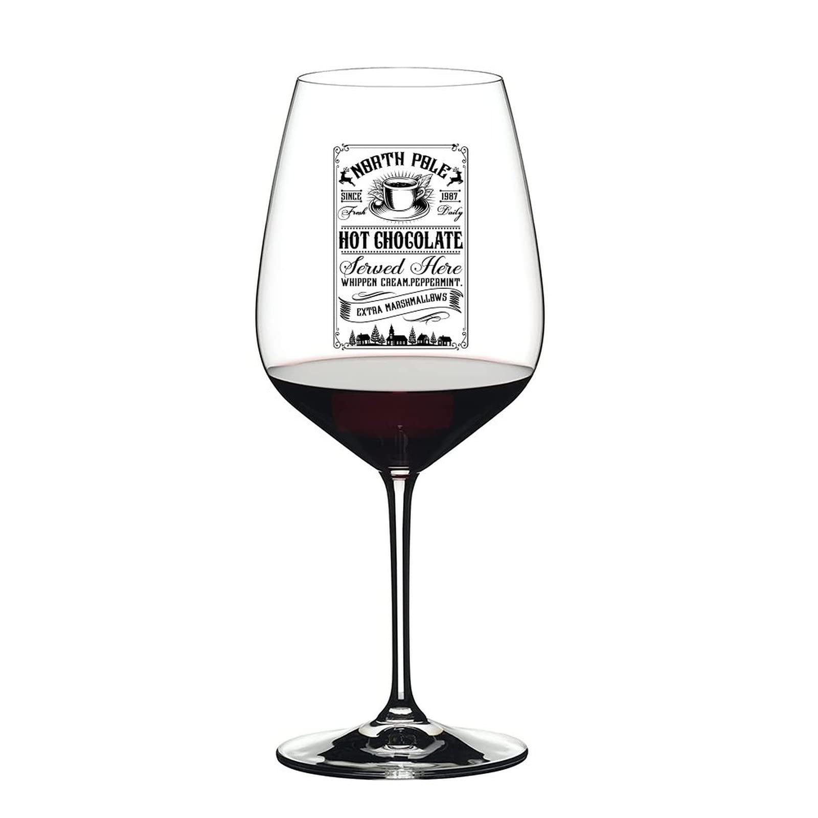 Bicchiere da vino rosso menta piperita regali per le vacanze per colleghi Set di 2 per coppia anniversario regalo di nozze regali personalizzati per donne e uomini 471,9 g