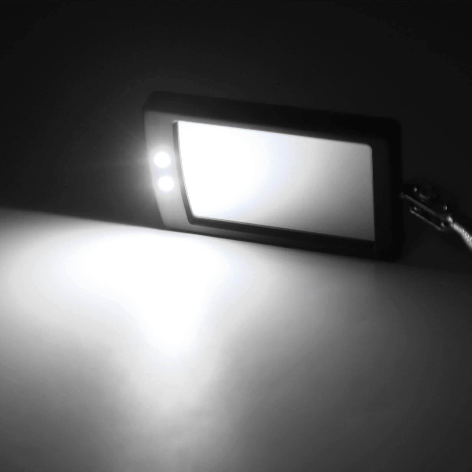 Specchio di ispezione telescopico, specchio di ispezione sotto il veicolo con luce LED brillante, lunghezza regolabile 40-120 cm