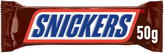Snickers Chocolate with Peanut Butter, Caramel and Peanut Coated Milk Chocolate (24 x 50 g)