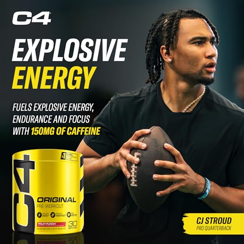 Image of Xtend Cellucor Pre Workout & BCAA Bundle, C4 Original Pre Workout Powder, Fruit Punch, 30 Servings BCAA Powder, Knockout Fruit Punch, 30 Servings