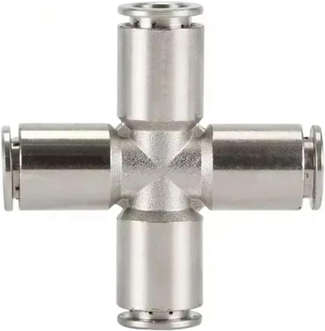 4-16mm OD Tube PU PE PV PM Elbow Corss Y Tee Copper Nickel-plated Release To Connect Pneumatic Fittings 1Pcs(PZA,8mm OD Tube)