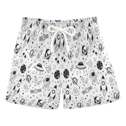 Boys Swim Shorts, Anti Chafe Swim Trunks Boys 2 T, Rockets
