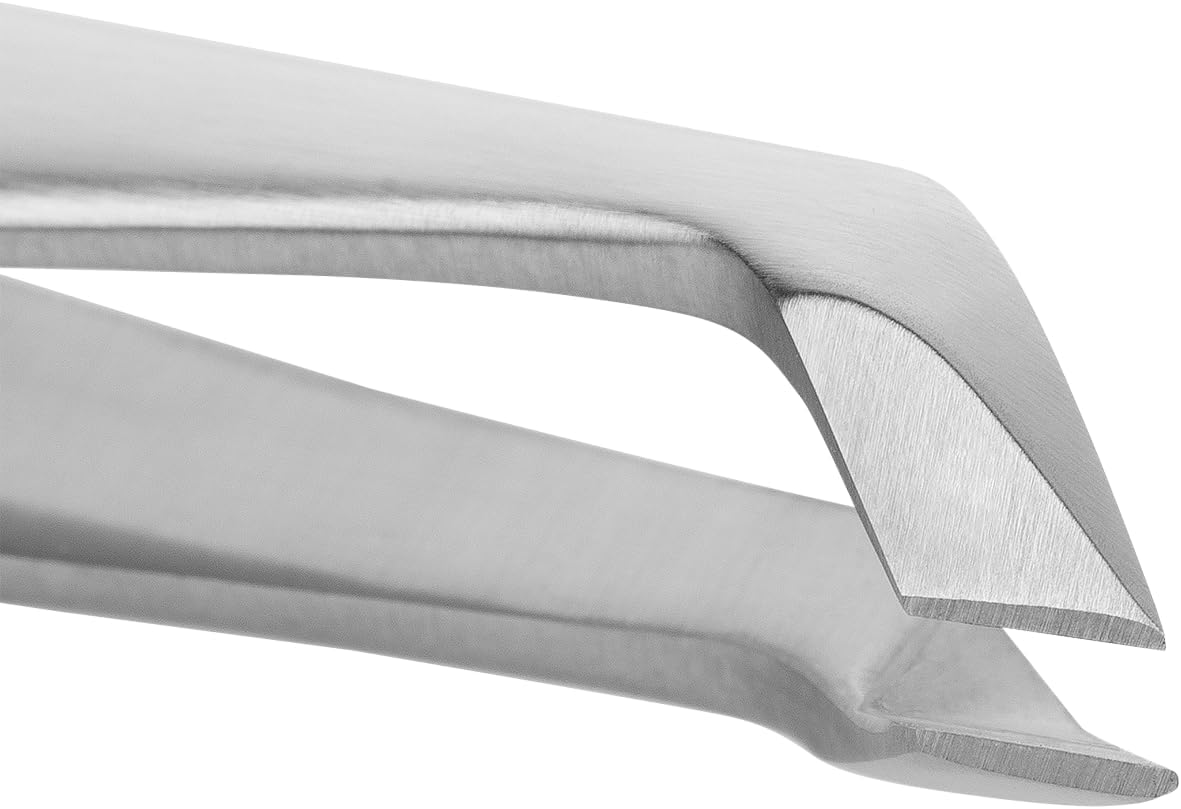 ZWILLING Tronchesino per cuticole (rimozione precisa dei residui di cuticole, bordi taglienti e angolati, ipoallergenico), finitura opaca, premium, argento