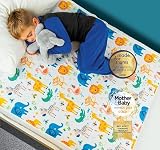 Bedwetz Almohadillas de entrenamiento para ir al baño | Protector de colchón 100% impermeable | Sábanas para mojar la cama, tamaño se adapta a camas individuales y niños pequeños | Alfombrilla