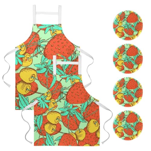 Tablier de cuisine pour nettoyage restaurant et bistrot multicolore