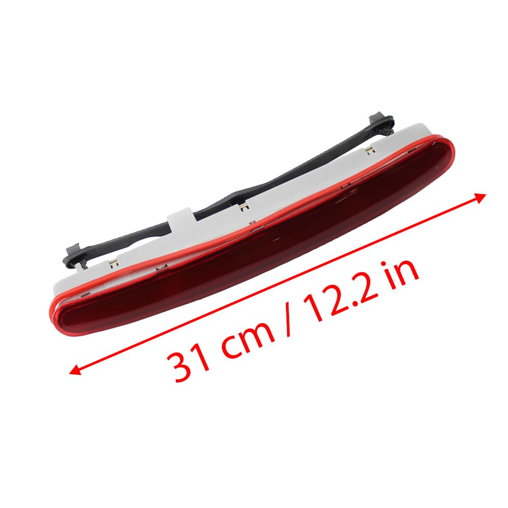 Riloer Luz trasera de freno de montaje alto Third, compatible con Volkswagen Beetle Sedán 1998-2010 1C0945097E 1C0 945 097 E 1C0945097A 1C0945097B, color rojo
