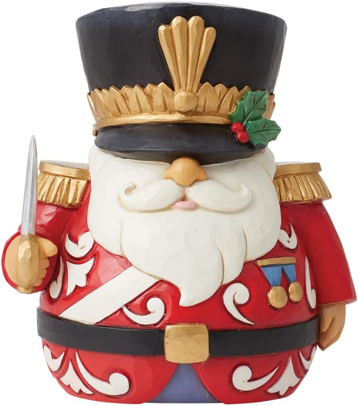 Jim Shore Heartwood Creek Toy Soldier Gnome Figurine, 5.1 Inch, Multicolor