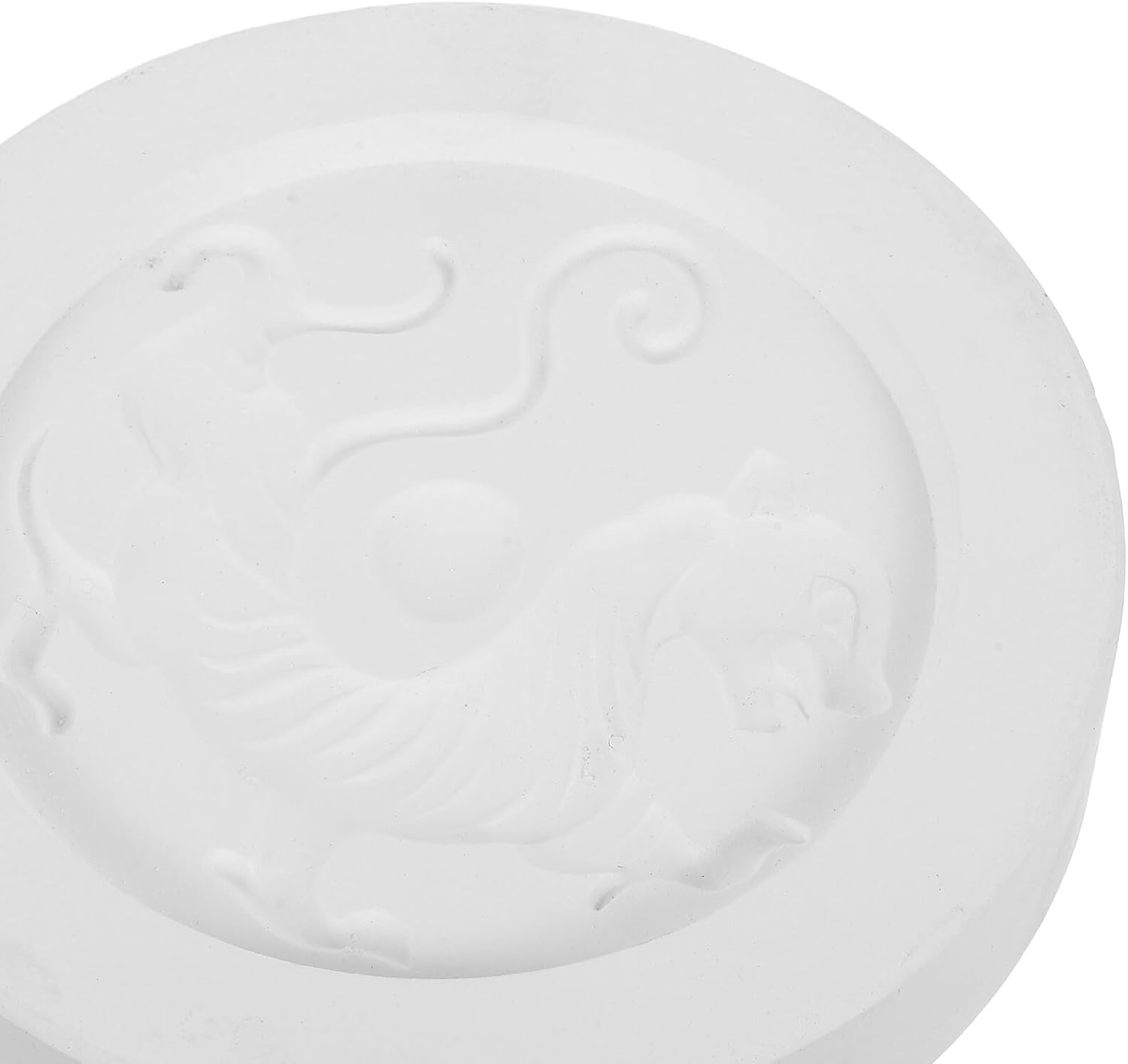 TIDTALEO Pottery Molds for Clay Ceramic Shaping Tools Large Gypsum Casting Mold with Tiger Design for Artists Beginners Pottery Projects