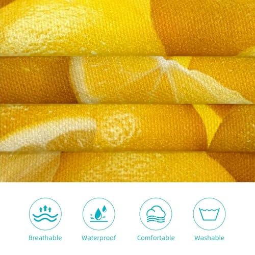 Tablier de serveuse pour restaurant et bistrot avec motif fruit jaune multicolore