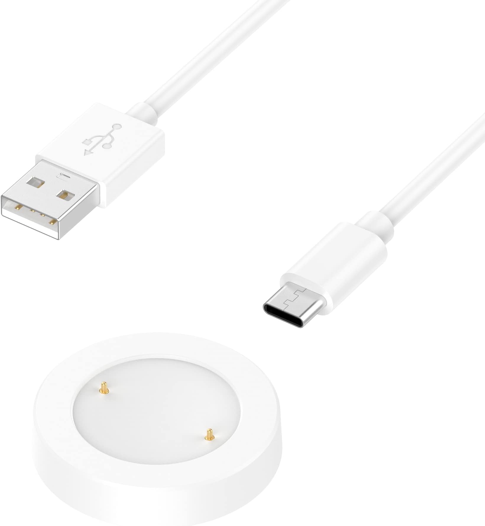 TenCloud Charger Compatible with Honor Watch GS 4/GS 3 Smartwatch Replacement USB Charger Charging Stand Adapter Station Cradle Dock with Cable for Honor Watch GS 3 White