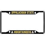 Elite Fan Shop Appalachian State Mountaineers License Plate Frame Black