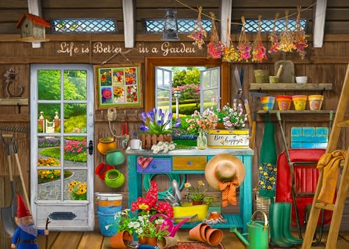 Puzzles for Adults 500 Pieces - Potting Shed Licensed by Chris Bigelow