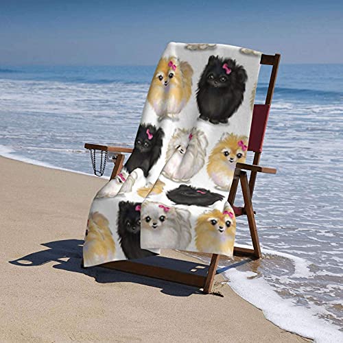 Serviette de plage en microfibre douce et absorbante format 80x130cm