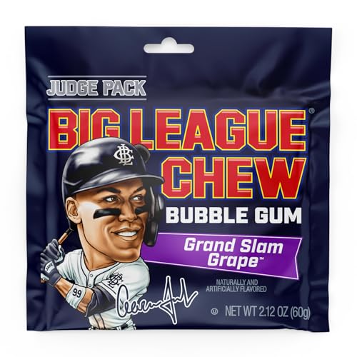 Image of New! Big League Chew JUDGE Pack- Grand Slam Grape | Pack of 12 Bags (2.12oz Each)