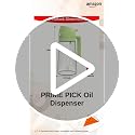 Image of PRIME PICK Cook Pro Oil Dispenser Bottle Glass 2 in 1 Oil Sprayer Adjustable Nozzle Leak Proof Food Grade Cooking Baking Air Fryer BBQ Use Green 470 ml
