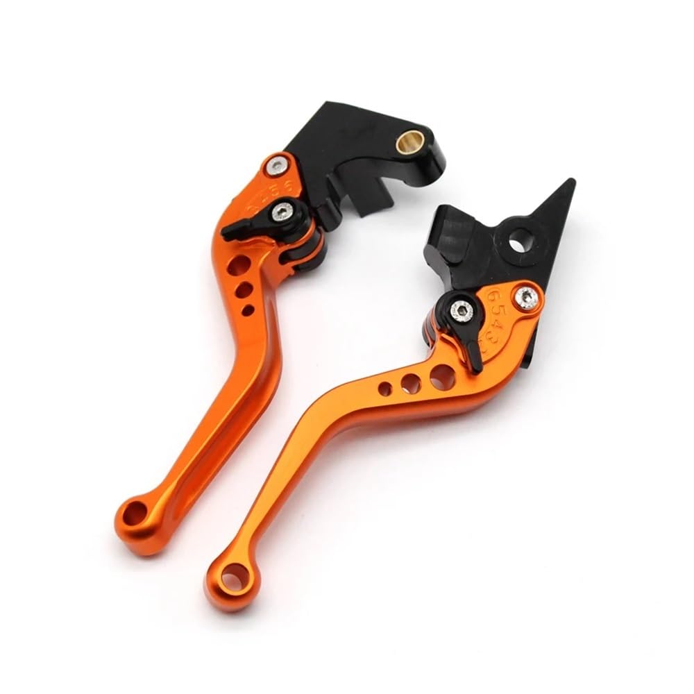 Prsdfg Short Orange Brake Clutch Levers Handle Short/Long Brake Clutch Lever For Fz6n Fz1n Fz6s Fz1s For Fazer Fz8 Xj6 Xj6n Xj6f Xj6s For Diversion Motorcycle Accessories