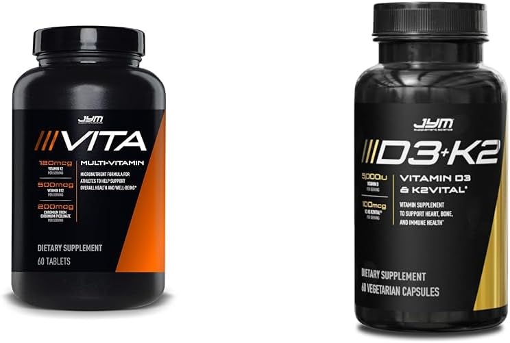 Vita JYM Multivitamin, D3 & K2 Bone and Cardiovascular Support 60 Tablets