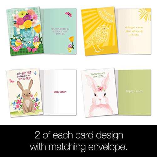 Tree-Free Greetings 8 Pack Card Assortment With Matching Envelopes, Eco Friendly, Made In Usa, 100% Recycled Paper, 5"X7", Sunshine Season Easter (Ga54274) #TOP2