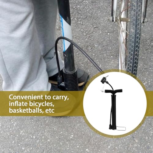 HANABASS Portable Bike Pump Lightweight Tire Inflator for Mountain Bikes and Road Bikes Convenient Air Pump for Cycling for Inflating Bicycles and Balls Matte3