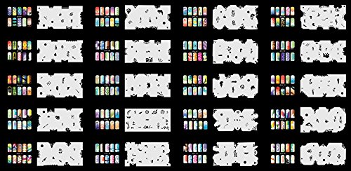 Reuseable Airbrush Nail Art Stencil 320 DESIGNS - 20 Template Sheets Kit