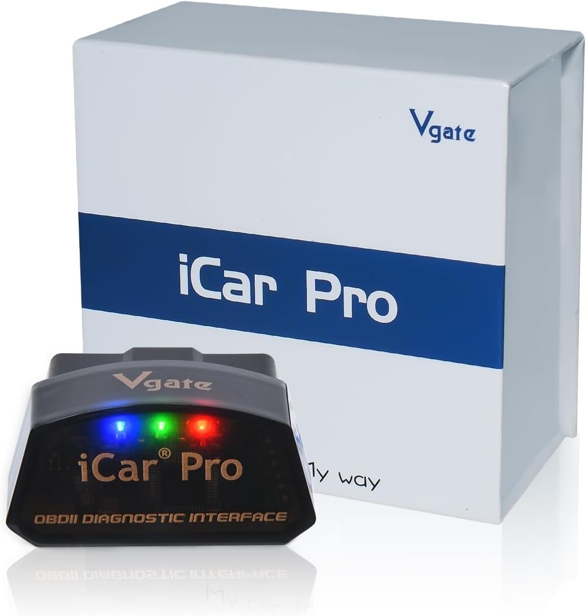 iCar Pro(BT3.0/ BLE4.0) OBD2 Scanner Bluetooth Code Reader Diagnostic Scan Tool for Android & iOS & Windows Compatible with ELM327 Adapter