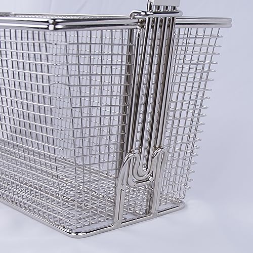 EASYROSE 4-Pack Stainless Steel Deep Fryer Baskets with Non-Slip Handles, 13.25" x 6.5" x 6" - Commercial Grade French Fry Baskets for Restaurant & Home Kitchen by EASYROSE - Image 5