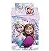 Disney La Reine des Neiges Anna Elsa Parure de lit 1 Place et 1 taie d'oreiller 140 x 200 cm Coton