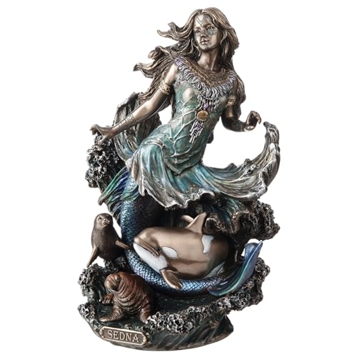 Estatua Veronese Design Sedna Diosa Inuit del Mar Bronce 8.5 pulg miniatura 3