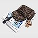 Fashion Cheetah Backpack Shoulder Bag, Trendy y2k Design Daypack Bookbag Leopard Print Coquette Purse Women Men Daily (Brown)