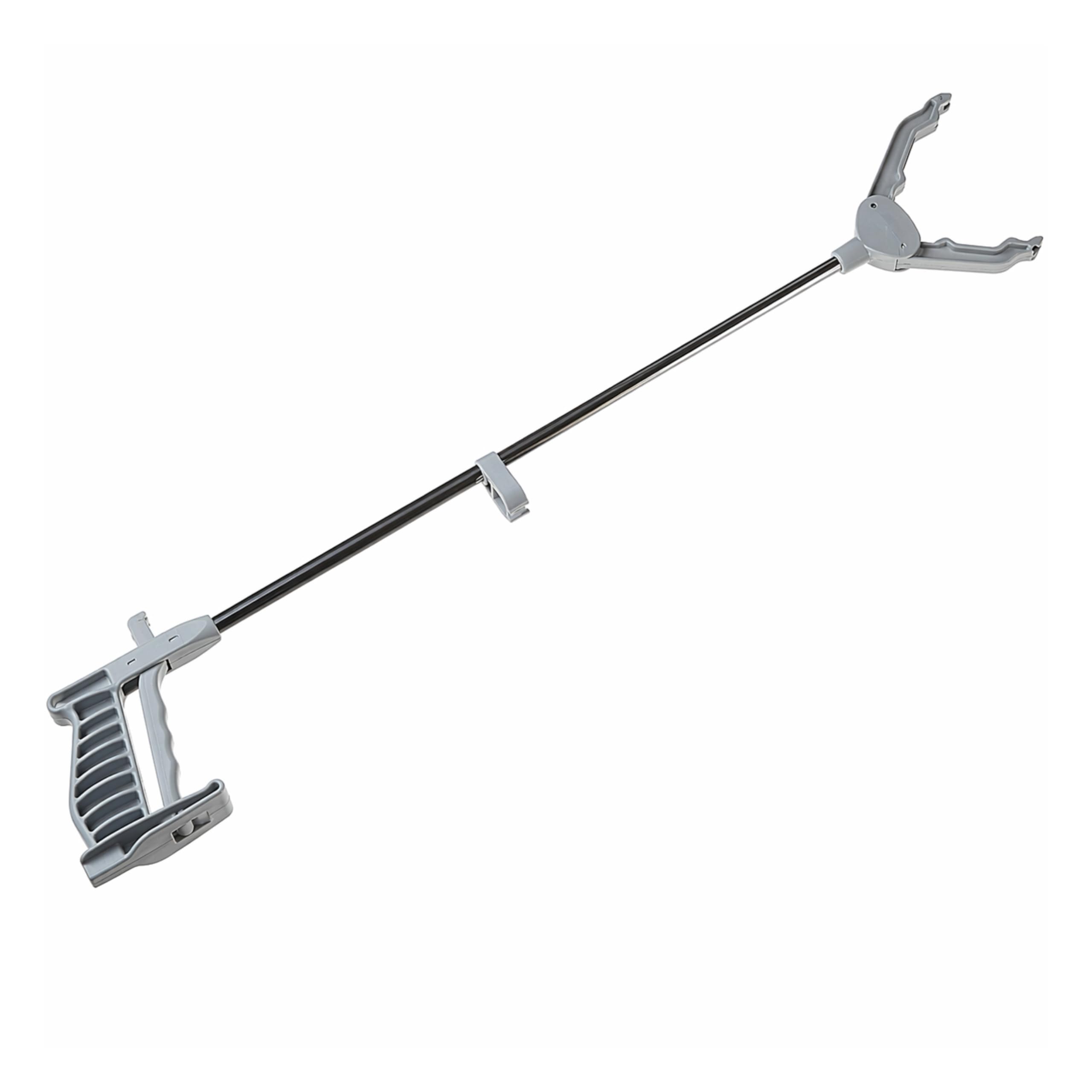 Homecraft Pick-Up Reacher, Extended Grabber Tool, Reaching Claw, Rotating Head, Forearm Support, Aluminum Retail Packaged, Trash Pickup Aid &