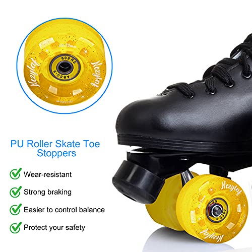 Nezylaf 8 Pack 32 X 58Mm, 82A Roller Skate Wheels With Glitter Powder And Multi-Function Portable Skateboard T Tool For Double Row Skating,Replacment Accessories Suitable For Outdoor Or Indoor #TOP4