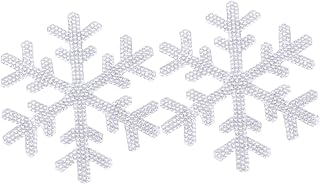 OSOLADY 2個 ダイヤモンドステッカー 粘着カーブリンブリンステッカー 車のスノーフレークステッカー 荷物 シール 粘着装飾 スノーフレークラインストーンデカール ガラスドリル