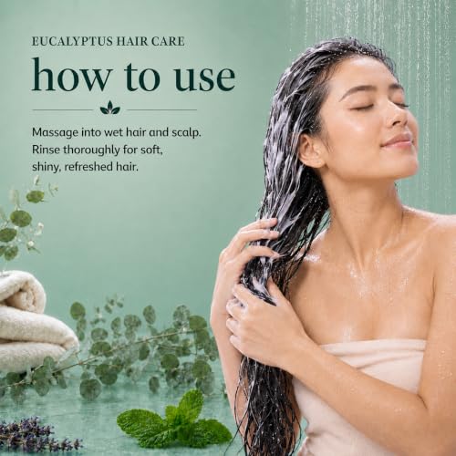 Image of Ginger Lily Farms Botanicals Conditioner, 128oz, Eucalyptus Tranquility | 100% Vegan & Cruelty-Free | Moisturizing Conditioner for All Hair Types | Refill Size