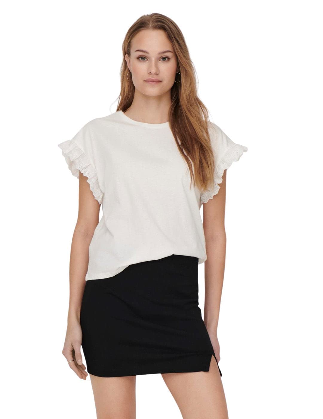 Only Onliris S/S Emb Top Jrs Noos Mujer