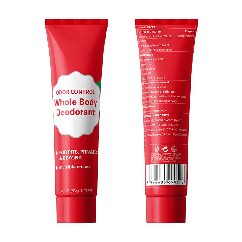 Deodorant Cream, Say Goodbye to Odor Troubles, Fresh All Day Long - 85g