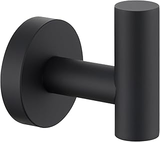 APLusee Towel Coat Hook Matte Black, 304 Stainless Steel Robe Hook, Bath...