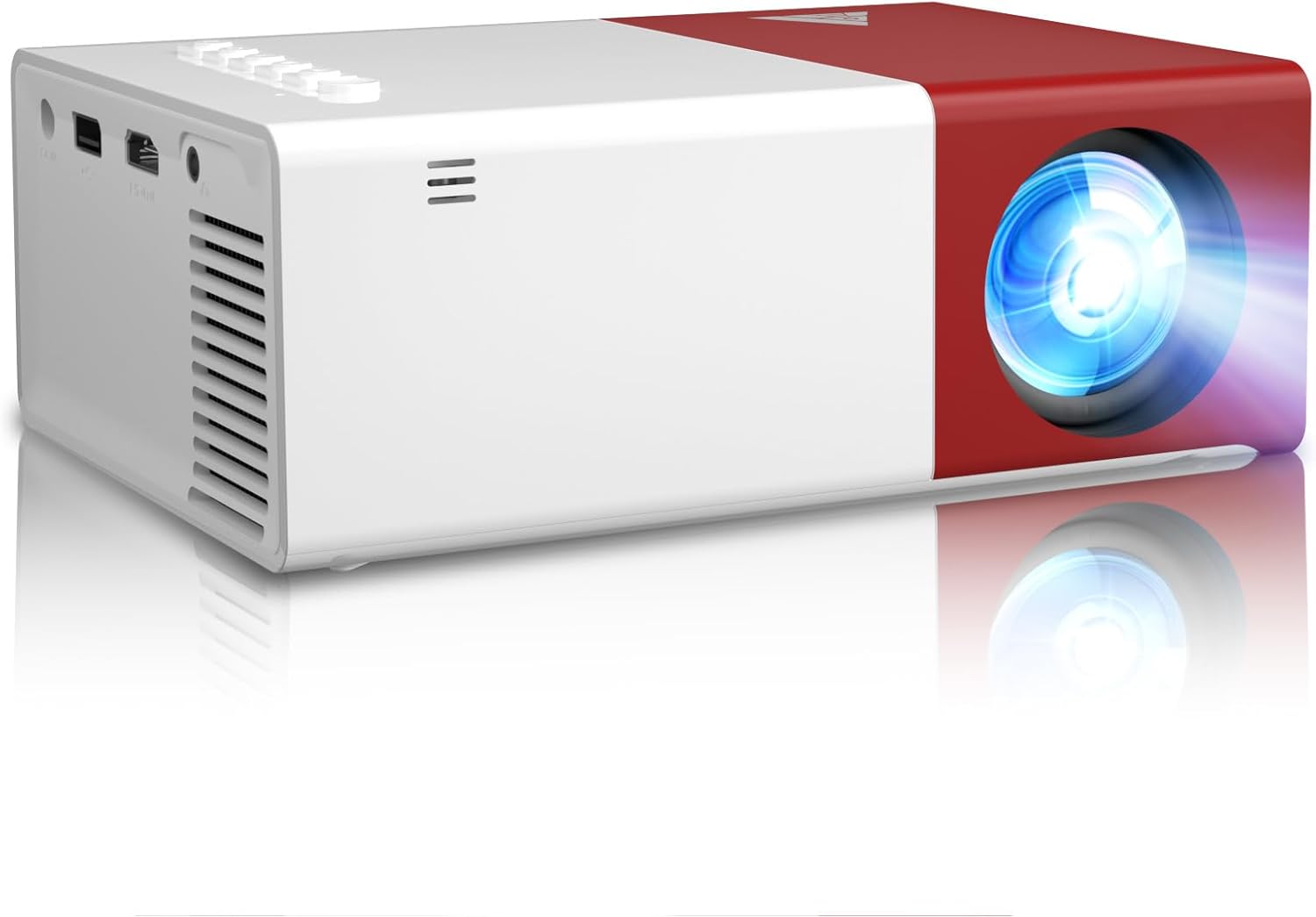 Projector with WIFI, iGRR Mini Projector for Home Theater, Portable Projector 1080P Supported, Movie Projector for Outdoor Use, Compatible with iOS/Android,Laptop,TV Stick/PS5,USB/HDMI (VF300Red) Projector with WIFI, iGRR Mini Projector for Home Theater, Portable Projector 1080P Supported, Movie Projector for Outdoor Use, Compatible with iOS/Android,Laptop,TV Stick/PS5,USB/HDMI (VF300Red)