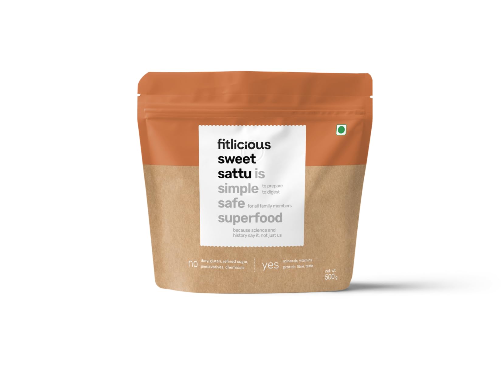 Fitlicious Sattu Powder - Gluten-Free Roasted Gram Flour, Sweet Sattu Fiber-Rich Sattu Drink Powder (500g, Pack of 1) (B0DGLFQPZK) Amazon Price History, Amazon Price Tracker