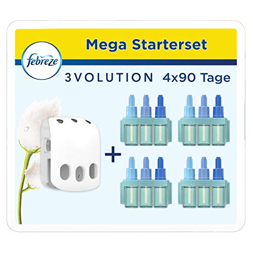 Febreze 3Volution Duftstecker, Reine Frische, Nachfüller, Raumduft und Lufterfrischer, 4 x 20ml Cover