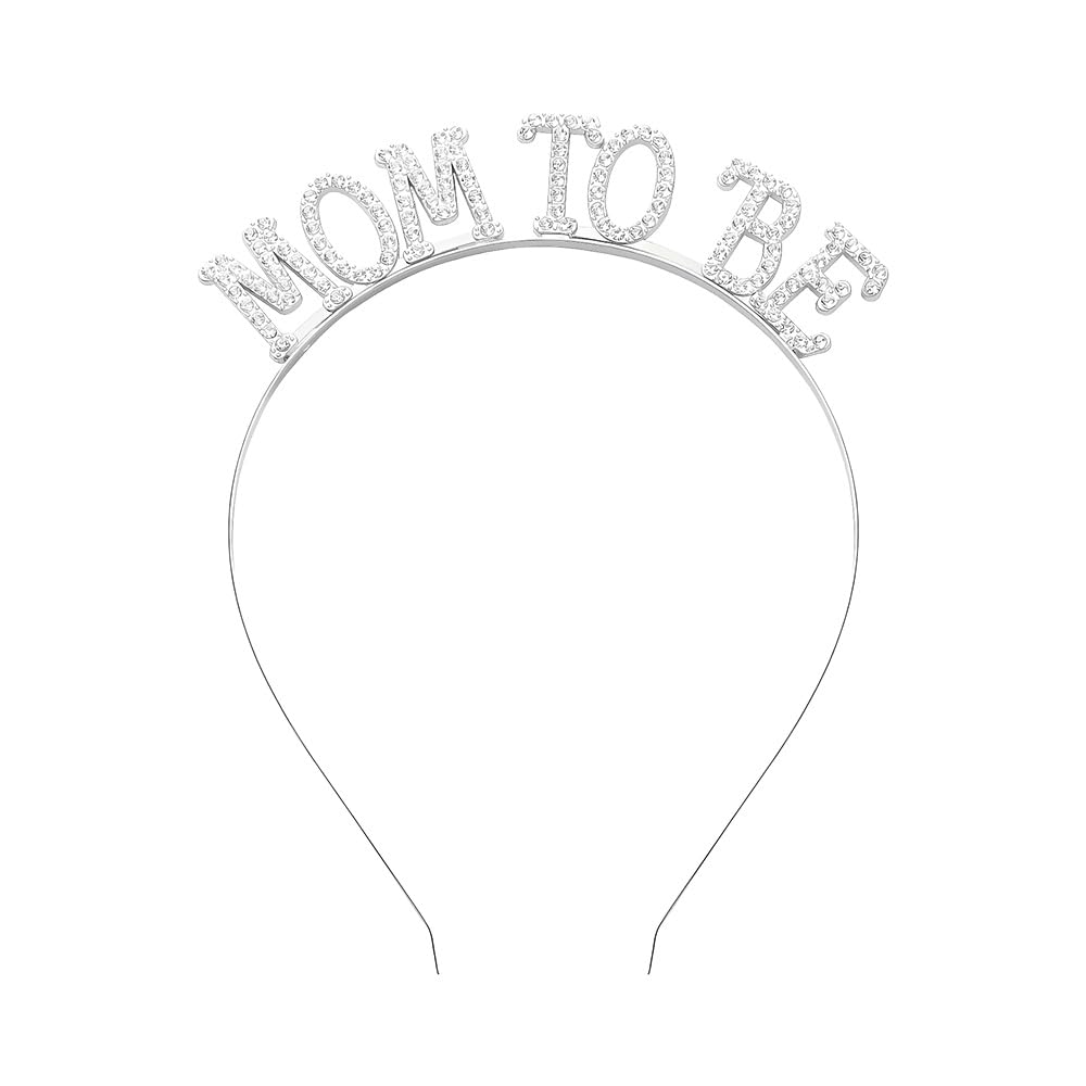 Mom to Be Headband Baby Shower Decorations for Women Rose Gold Mommy to be Crowns Headband New Pregnant Mom Mothers Day Gifts for Women Gender Reveal Party Favors for Mama To Be Hair Accessories image 3