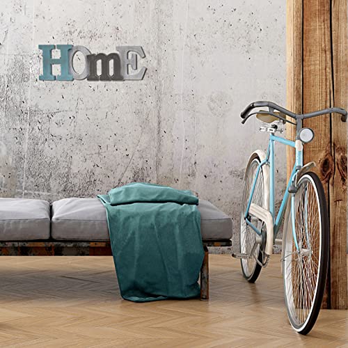Wooden Home Sign Decor Aqua Hanging Block Letters Sign Rustic Free Standing Decorative Wooden Letters For Wall Decor Cutout Letters Wooden Word Signs Home Signs Shelf Decor (Home) #TOP2