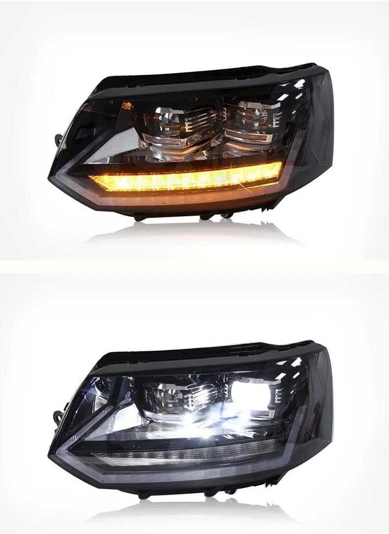 Lamp Shade Transparent Cover Car Styling Head Lamp Headlights Headlight DRL Lens Double Beam Bi-Xenon Accessories For VW For Caravelle For T5 Car Headlight Light Lens Covers
