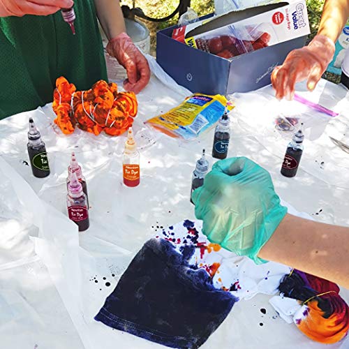 Tie Dye Kits 26 Colors with Spray Heads for Kids,Adults Party Supplies,Permanent One Step Tye die Kits for Textile Shirt Fabric Canvas Shoes T-Shirt Clothing.Non-Toxic DIY Tie-Dye Handmade Project