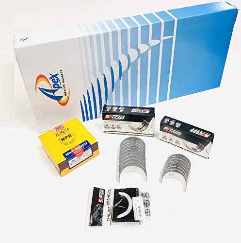 Engine Re-ring Kit compatible with 1985-95 Toyota 22R 22RE 2.4 2.4L. Piston Rings, Rod & Main Bearings & Gaskets