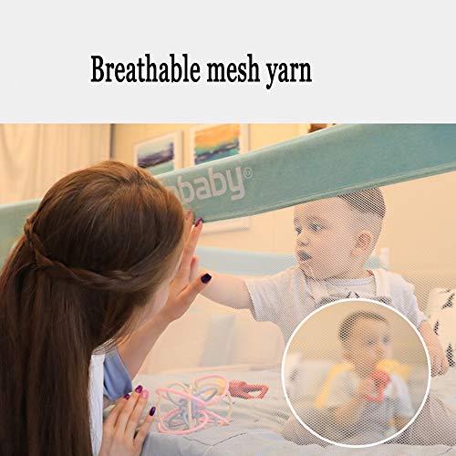 Rieles de cama seguridad para niños pequeños cuna protección compacta rosa 2m 6